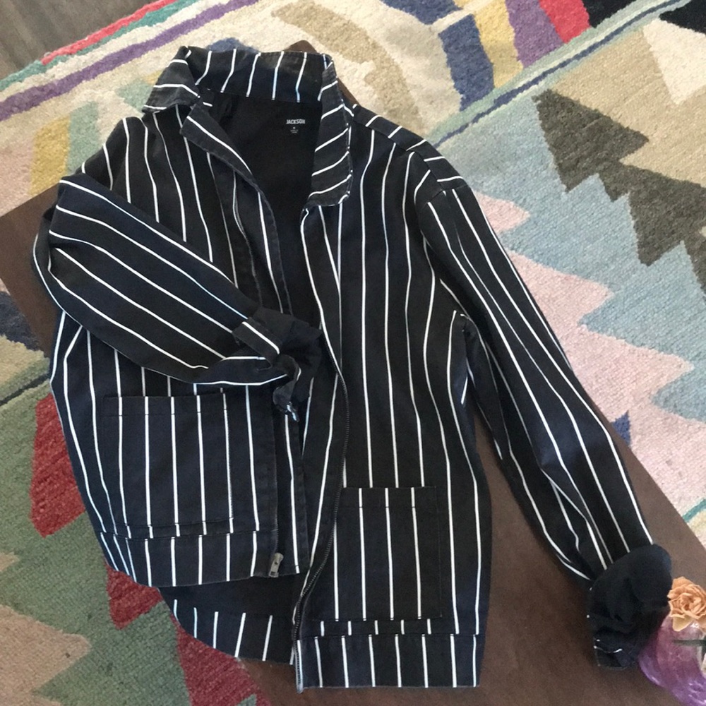 Black and White Chore Jacket
